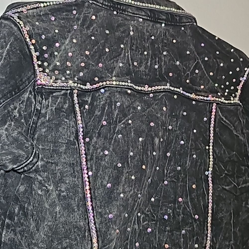 Custom Bling Jean Jacket - Picture 10 of 14